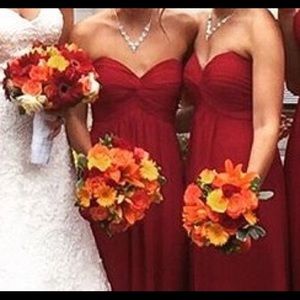 FORMAL red dress for prom or wedding WORN ONCE